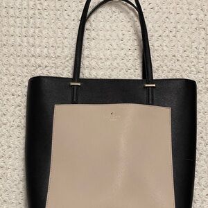 Large Kate Spade Navy & Cream Tote